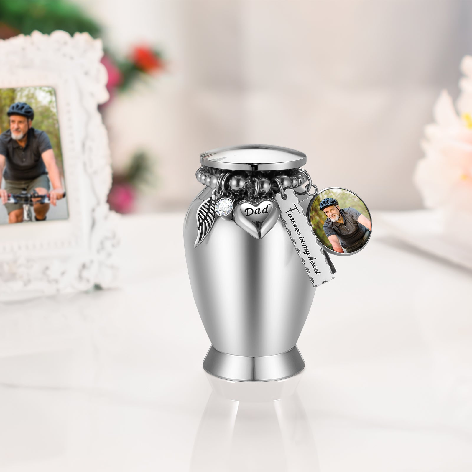 Charm Memorial Cremation Urns for Ashes for Dad