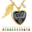 Daddy’s Angel Heart Necklace for Ashes