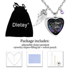 Your Wings Were Ready Memorial Heart Necklace