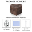 Dletay Angel Wing Heart Shaped Wooden Cremation Urns  for Ashes