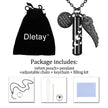 Black Butterfly Cylinder Large Urn Cremation Necklace for Ashes