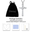 Dletay Cross Cremation Memorial Jewelry Crystal Urn Necklace