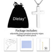 Silver Cross Cremation Necklace for Ashes