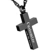 In Loving Memory Cross Necklace for Ashes