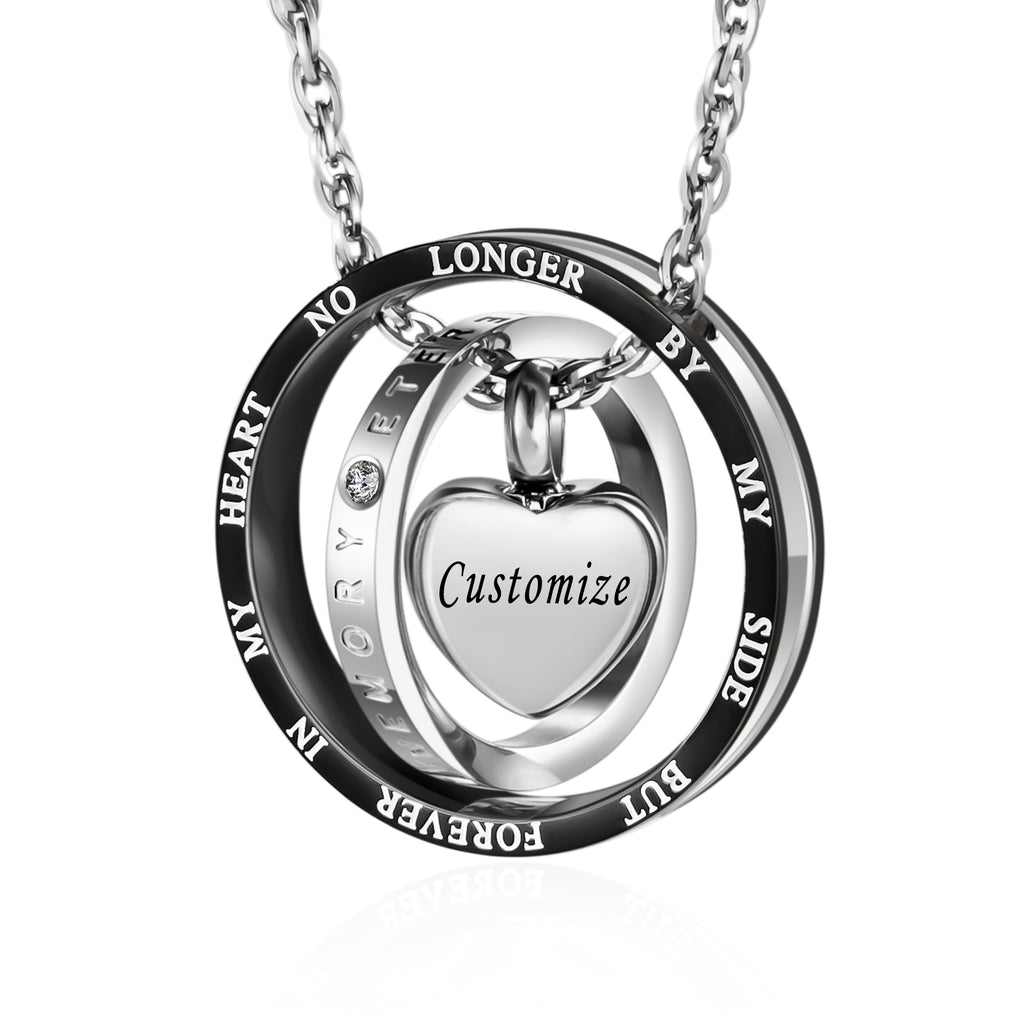 Forever In My Heart Cremation Necklace for Ashes