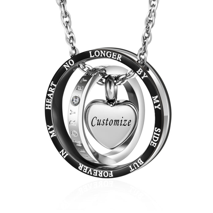 Forever In My Heart Cremation Necklace for Ashes