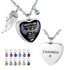 Daddy’s Angel Heart Necklace for Ashes