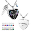 Daddy’s Angel Heart Necklace for Ashes