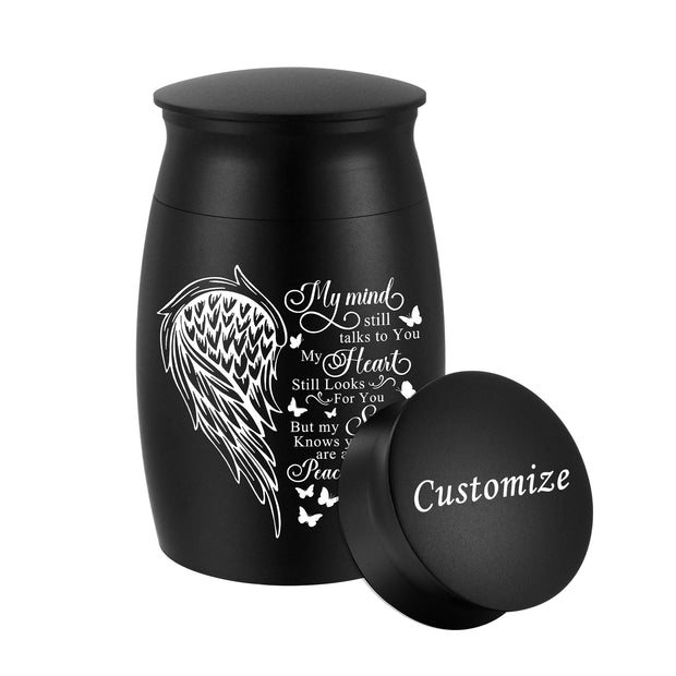 Forever On My Mind Wing Keepsake Urn for Ashes