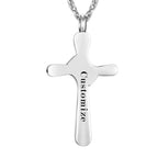 Dletay Cross Cremation Memorial Jewelry Crystal Urn Necklace