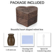 Dletay Angel Wing Heart Shaped Wooden Cremation Urns  for Ashes