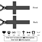 In Loving Memory Cross Necklace for Ashes