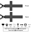 In Loving Memory Cross Necklace for Ashes