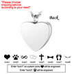 Daddy’s Angel Heart Necklace for Ashes