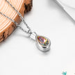 Teardrop Urn Cremation Necklace for Ashes