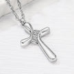 Dletay Cross Cremation Memorial Jewelry Crystal Urn Necklace