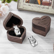 Dletay Angel Wing Heart Shaped Wooden Cremation Urns  for Ashes