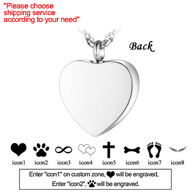 Heart Urn Necklace for Ashes with 12 Birthstones Cremation Jewelry for Ashes