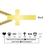 Guided By Faith Cremation Cross Necklace for Ashes