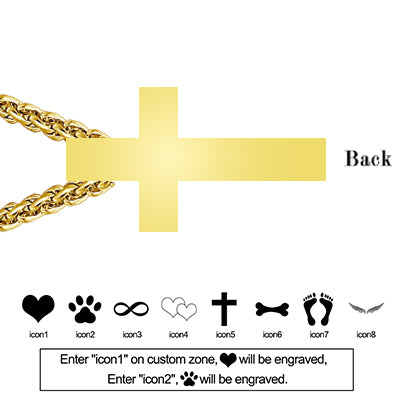 Guided By Faith Cremation Cross Necklace for Ashes