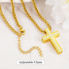 Guided By Faith Cremation Cross Necklace for Ashes