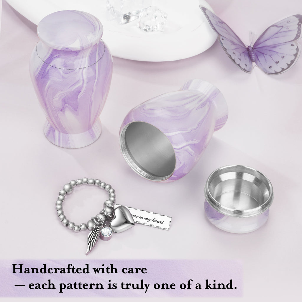 Light Purple Aluminum Cremation Urn