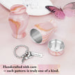 Pink Gold Vein Aluminum Decorative Funeral Urns
