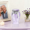 Light Purple Aluminum Cremation Urn