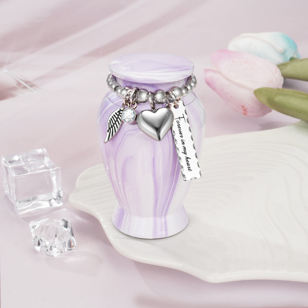 Light Purple Aluminum Cremation Urn