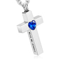 Cremation Cross Necklace for Ashes