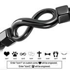 Dletay Urn Bracelet for Ashes Leather Infinity Cremation Bracelet