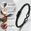 Dletay Urn Bracelet for Ashes Leather Infinity Cremation Bracelet