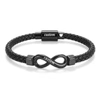 Dletay Urn Bracelet for Ashes Leather Infinity Cremation Bracelet