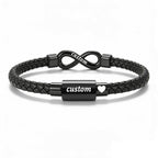 Dletay Urn Bracelet for Ashes Leather Infinity Cremation Bracelet