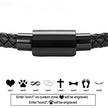 Dletay Urn Bracelet for Ashes Leather Infinity Cremation Bracelet