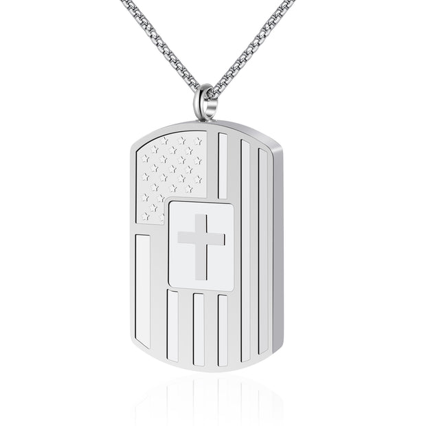 Guardian Memory Cremation Shield Necklace for Ashes