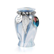 Serene Blue Green Memories Personalized Keepsake Urn for Ashes