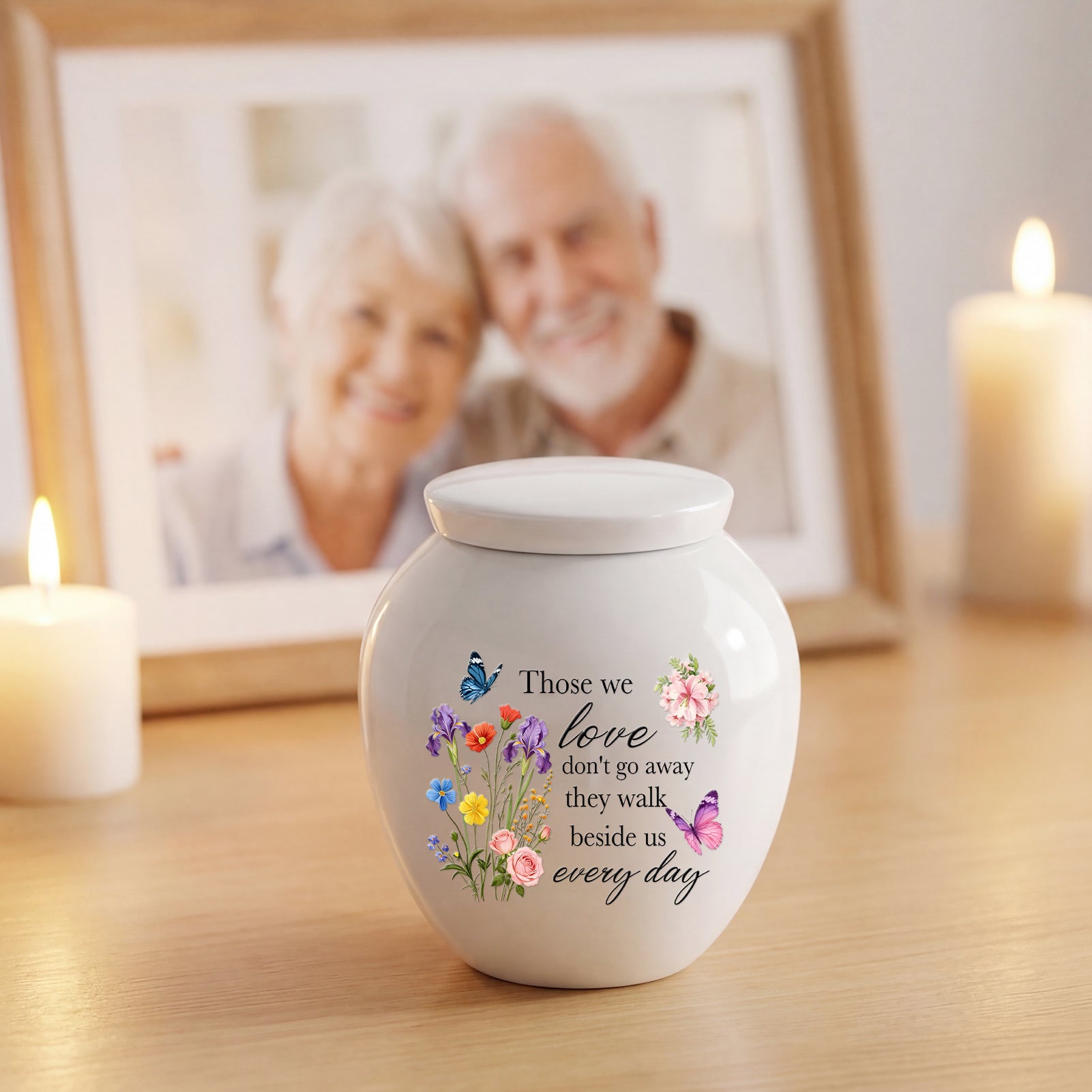 Flower Memorials Decorative Small Urns for Ashes