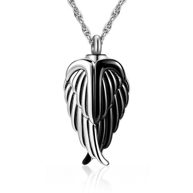 Angel Wing Urn Necklaces for Ashes Cremation Necklace