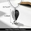 Angel Wing Urn Necklaces for Ashes Cremation Necklace