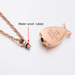Rose Gold Angel Wing Urn Cremation Necklaces for Ashes