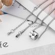 Pet Paw Print Cylinder Urn Cremation Necklace for Ashes