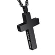 In Loving Memory Cross Necklace for Ashes
